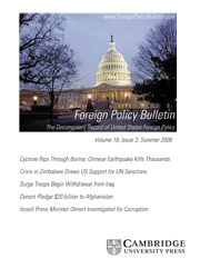 Foreign Policy Bulletin Volume 18 - Issue 3 -