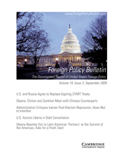 Foreign Policy Bulletin Volume 19 - Issue 3 -