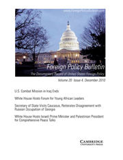 Foreign Policy Bulletin Volume 20 - Issue 4 -