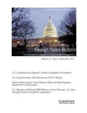 Foreign Policy Bulletin Volume 21 - Issue 4 -
