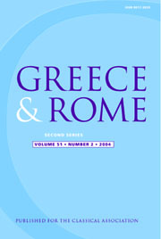Greece & Rome Volume 1 - Issue 1 -