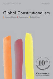 Global Constitutionalism Volume 10 - Issue 3 -