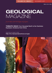 Geological Magazine Volume 154 - Issue 6 -  THEMATIC ISSUE: From Snowball Earth to the Cambrian Explosion: Evidence from China