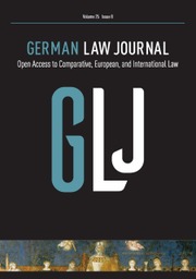 German Law Journal Volume 25 - Special Issue8 -  Legal Infrastructures