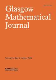 Glasgow Mathematical Journal Volume 46 - Issue 1 -