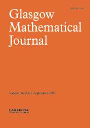 Glasgow Mathematical Journal Volume 46 - Issue 3 -