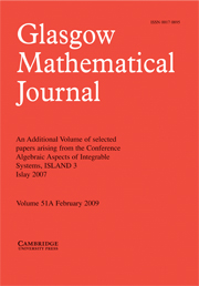 Glasgow Mathematical Journal Volume 51 - Issue  -