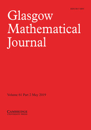Glasgow Mathematical Journal Volume 61 - Issue 2 -
