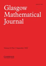 Glasgow Mathematical Journal Volume 62 - Issue 3 -