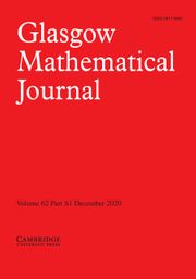 Glasgow Mathematical Journal Volume 62 - Special IssueS1 -  Workshop on Nonassociative algebras and their applications