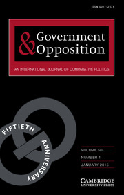 Government and Opposition Volume 50 - Issue 1 -