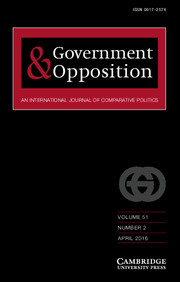 Government and Opposition Volume 51 - Issue 2 -