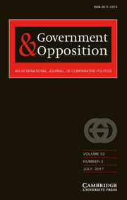 Government and Opposition Volume 52 - Issue 3 -