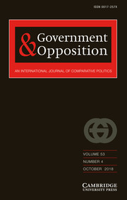 Government and Opposition Volume 53 - Issue 4 -