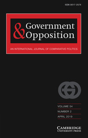 Government and Opposition Volume 54 - Issue 2 -