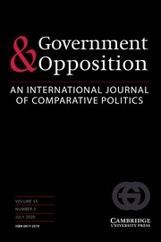 Government and Opposition Volume 55 - Issue 3 -