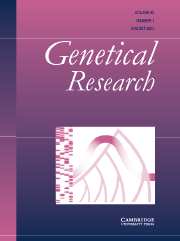 Genetics Research Volume 82 - Issue 1 -