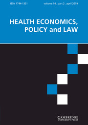 Health Economics, Policy and Law Volume 14 - Special Issue2 -  SPECIAL ISSUE: Frontiers of Health Policy Research