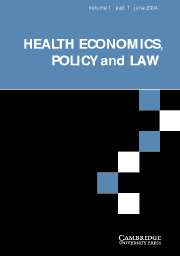 Health Economics, Policy and Law Volume 1 - Issue 1 -