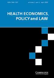 Health Economics, Policy and Law Volume 2 - Issue 2 -