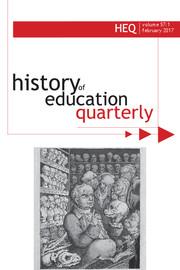 History of Education Quarterly Volume 57 - Issue 1 -