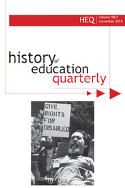 History of Education Quarterly Volume 58 - Issue 4 -