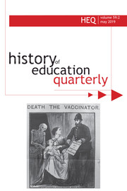 History of Education Quarterly Volume 59 - Issue 2 -