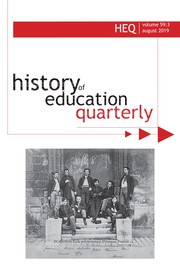 History of Education Quarterly Volume 59 - Issue 3 -
