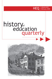 History of Education Quarterly Volume 60 - Issue 1 -
