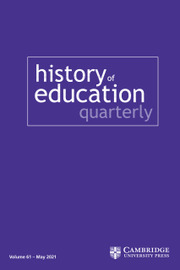 History of Education Quarterly Volume 61 - Special Issue2 -  Medieval and Early Modern Education