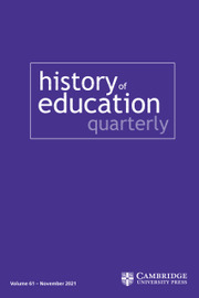 History of Education Quarterly Volume 61 - Special Issue4 -  Place, Space, and Localism