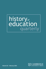 History of Education Quarterly Volume 63 - Special Issue1 -  Special Issue on Inclusion and Empowerment