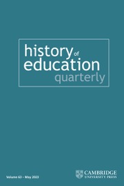 History of Education Quarterly Volume 63 - Issue 2 -