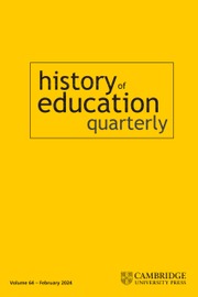 History of Education Quarterly Volume 64 - Issue 1 -