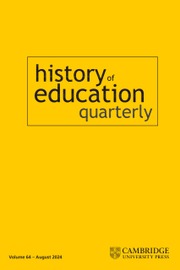 History of Education Quarterly Volume 64 - Special Issue3 -  Higher Education in Its Many Forms