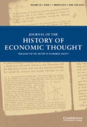 Journal of the History of Economic Thought Volume 38 - Issue 1 -