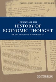 Journal of the History of Economic Thought Volume 45 - Issue 1 -