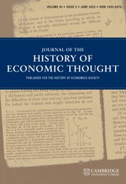Journal of the History of Economic Thought Volume 45 - Issue 2 -