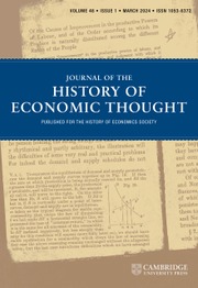 Latest issue | Journal of the History of Economic Thought