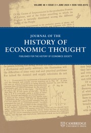 Journal of the History of Economic Thought Volume 46 - Issue 2 -