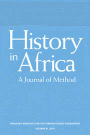 History in Africa Volume 41 - Issue  -