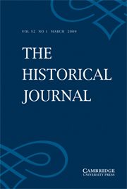 The Historical Journal Volume 52 - Issue 1 -