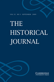 The Historical Journal Volume 52 - Issue 3 -