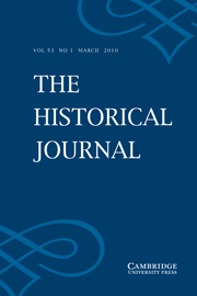 The Historical Journal Volume 53 - Issue 1 -