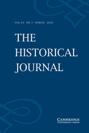 The Historical Journal: Volume 63 - Issue 2 | Cambridge Core