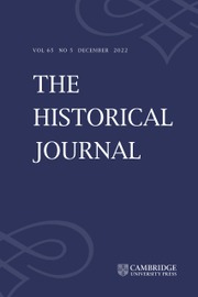 The Historical Journal Volume 65 - Issue 5 -