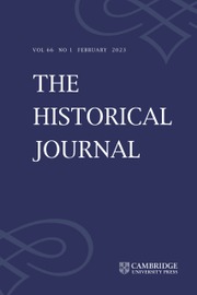 The Historical Journal Volume 66 - Issue 1 -