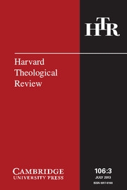 Harvard Theological Review Volume 106 - Issue 3 -