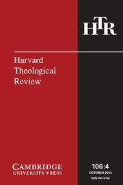 Harvard Theological Review Volume 106 - Issue 4 -