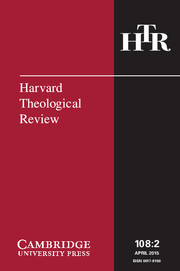 Harvard Theological Review Volume 108 - Issue 2 -
